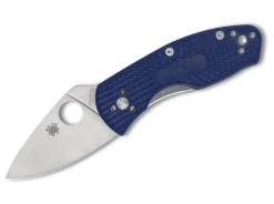 Discount Spyderco Ambitious Lightweight Cpm-S35Vn Blue Plainedge