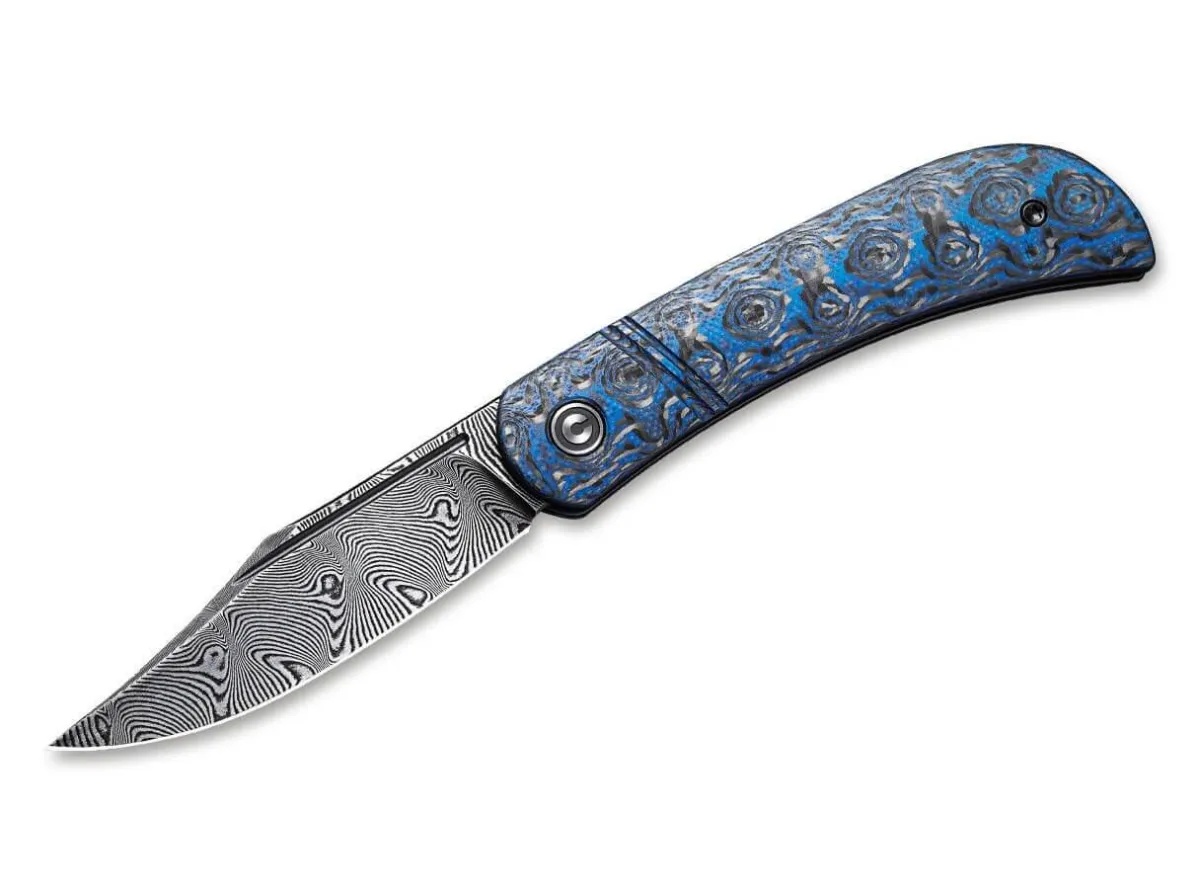 Hot CIVIVI Appalachian Drifter Damascus G10 Cf Blue