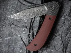 Sale CIVIVI Appalachian Drifter Ii Damascus G10 Burgundy