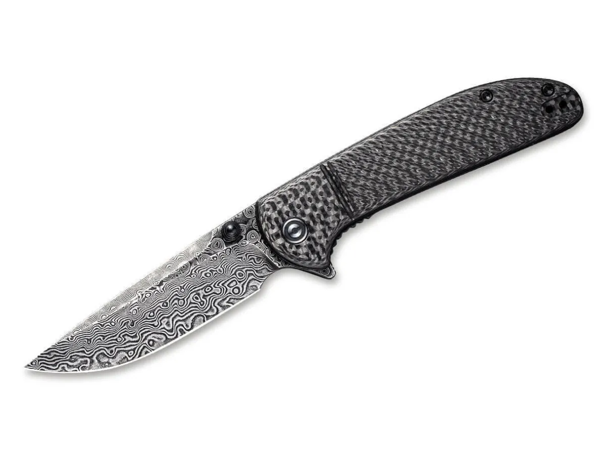 Hot CIVIVI Badlands Vagabonds Damascus Carbon Black