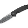 New WE Knife Beacon Damascus Titanium Black