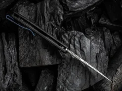 New WE Knife Beacon Damascus Titanium Black