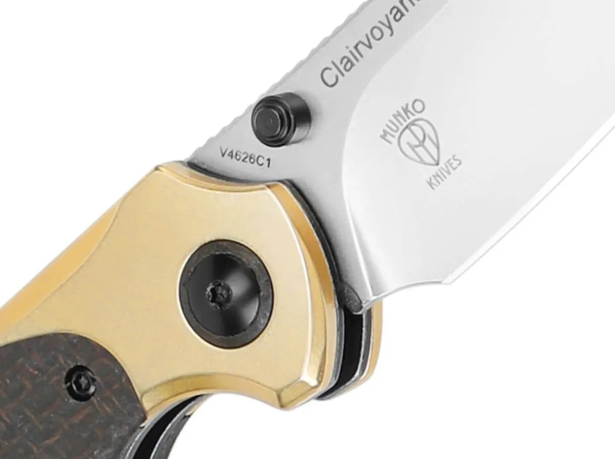 New Kizer Clairvoyant 154Cm Brass Micarta Black