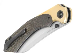 New Kizer Clairvoyant 154Cm Brass Micarta Black