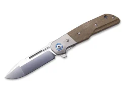 Discount MKM Clap Micarta Green Titanium Bolster