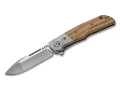 Clearance MKM Clap Olive Wood Titanium Bolster