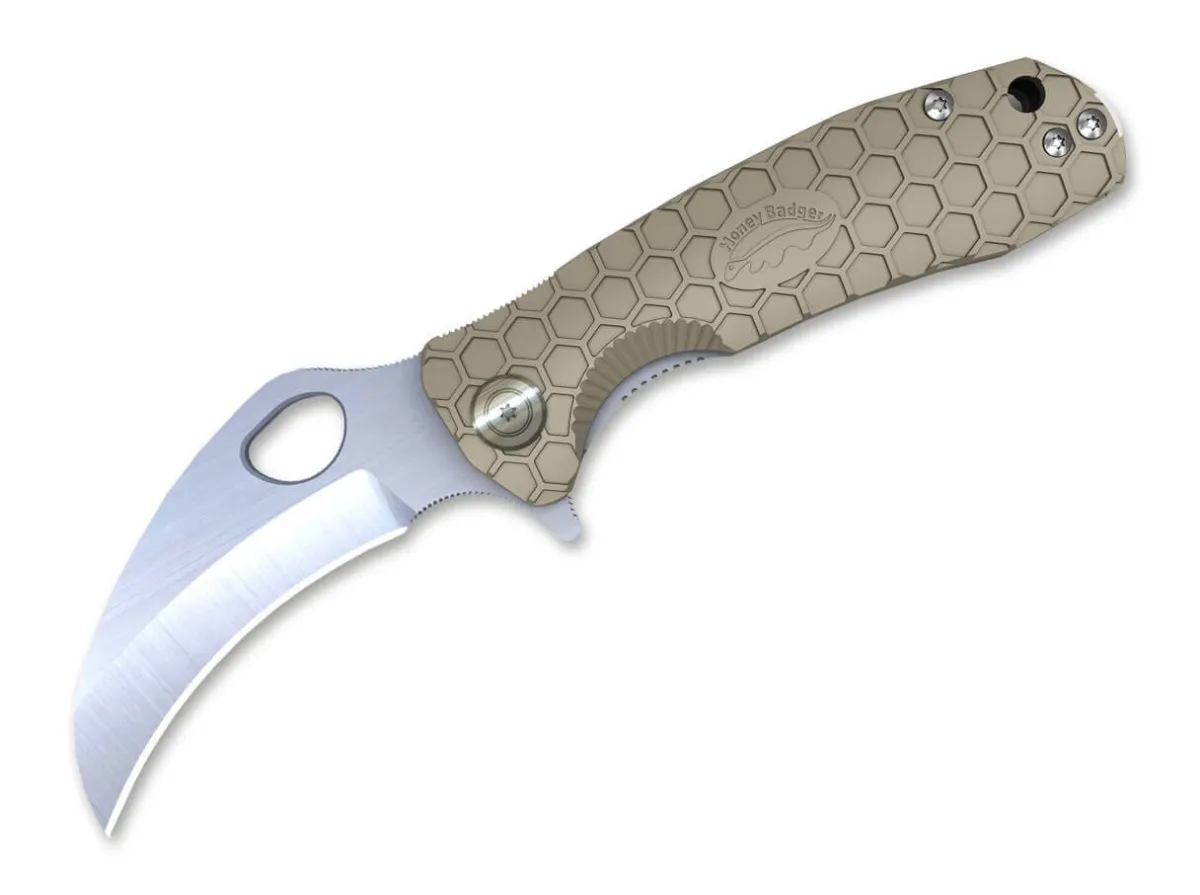 New Honey Badger Claw Small Tan Plain