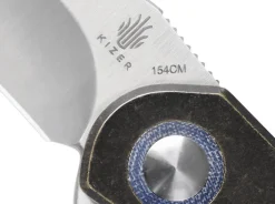 Discount Kizer Comet Brass Micarta Blue