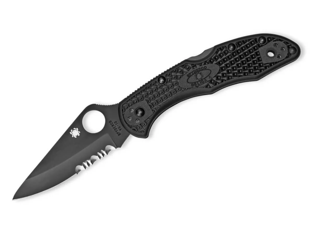 Online Spyderco Delica 4 Lightweight All Black
