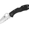 Hot Spyderco Delica 4 Lightweight Black Combination
