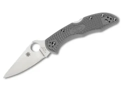 Hot Spyderco Delica 4 Lightweight Flat Ground Gray