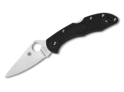 Clearance Spyderco Delica 4 Lightweight Flat Ground Black