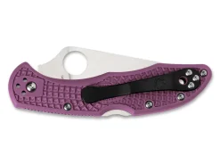 Outlet Spyderco Delica 4 Lightweight Flat Ground Purple
