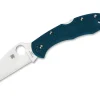 Clearance Spyderco Delica 4 Lightweight Wharncliffe K390 Blue