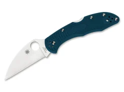 Clearance Spyderco Delica 4 Lightweight Wharncliffe K390 Blue
