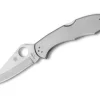 New Spyderco Delica 4 Stainless Steel Plain