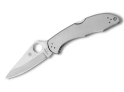 New Spyderco Delica 4 Stainless Steel Plain