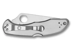 New Spyderco Delica 4 Stainless Steel Plain