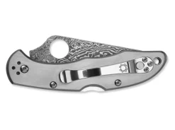Best Spyderco Delica 4 Titanium Damascus