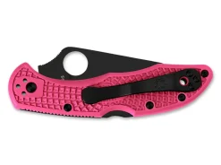 Online Spyderco Delica Pink Heels Black Blade