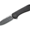 Sale WE Knife Elementum Damascus Titanium Black