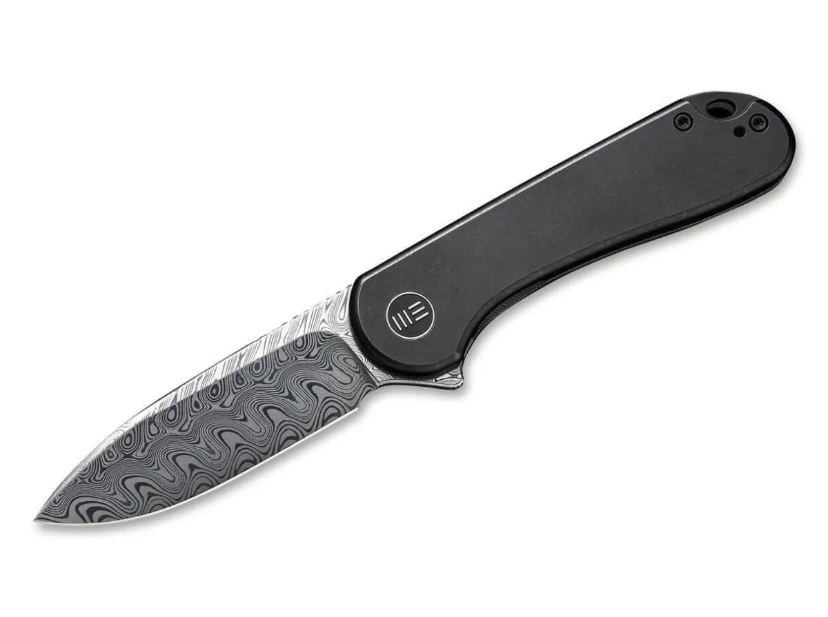 WE Knife Elementum Damascus Titanium Black