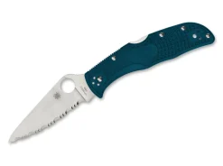 Outlet Spyderco Endela Lightweight K390 Serrated Blue
