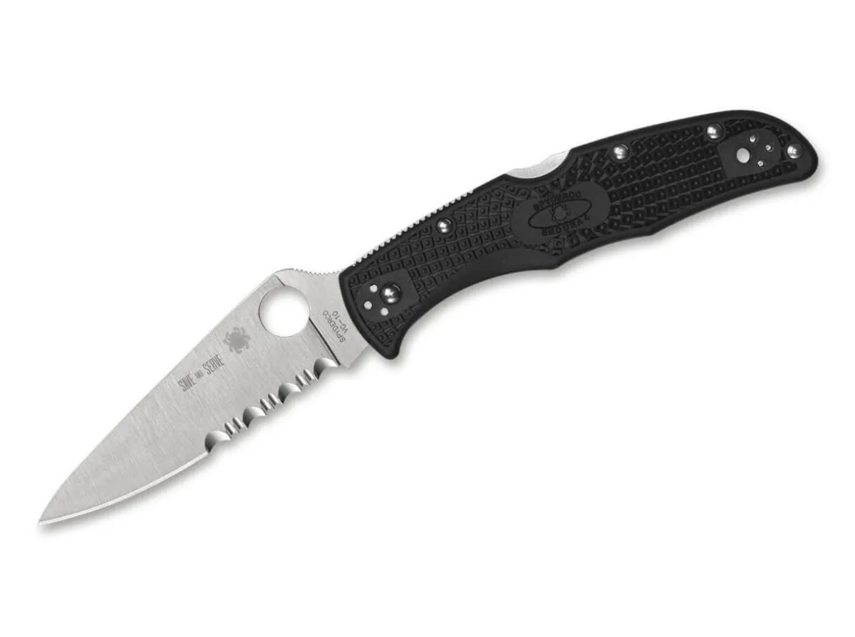 Outlet Spyderco Endura 4 Leightweight Thin Red Line Combination
