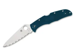 Outlet Spyderco Endura 4 Lightweight K390 Serrated Blue