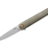 Outlet MKM Flame Light Drop Point Micarta Green