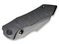 Discount WE Knife High-Fin Titanium Grey Tiger Stripe