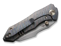 Discount WE Knife High-Fin Titanium Grey Tiger Stripe