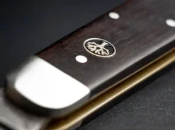 Clearance Böker Manufaktur Solingen Hunters Knife Mono Damascus Grenadill