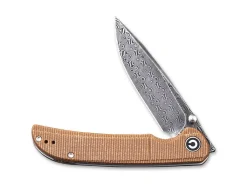New CIVIVI Imperium Damascus Micarta Brown
