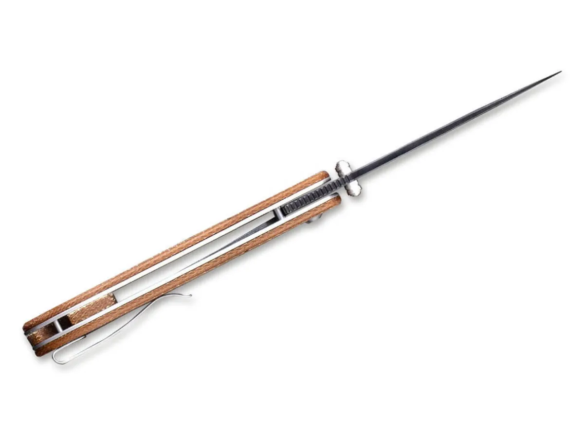 New CIVIVI Imperium Damascus Micarta Brown