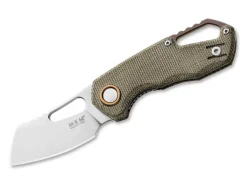 Discount MKM Isonzo M390 Cleaver Micarta Green