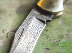 Online Böker Manufaktur Solingen Junior Scout Curly Birch Brown Damascus