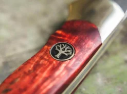 Online Böker Manufaktur Solingen Junior Scout Curly Birch Red Damascus