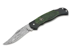 Outlet Böker Manufaktur Solingen Junior Scout Lightweight Curly Birch Green Damascus