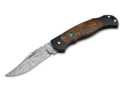 Hot Böker Manufaktur Solingen Junior Scout Lightweight Curly Birch Brown Damascus