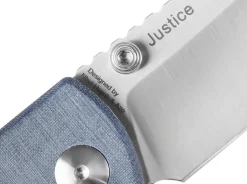 Kizer Justice Micarta Blue