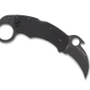 New Spyderco Karahawk Black G10 Black Blade