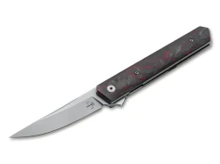 Böker Plus Kwaiken Flipper Red Marble Carbon