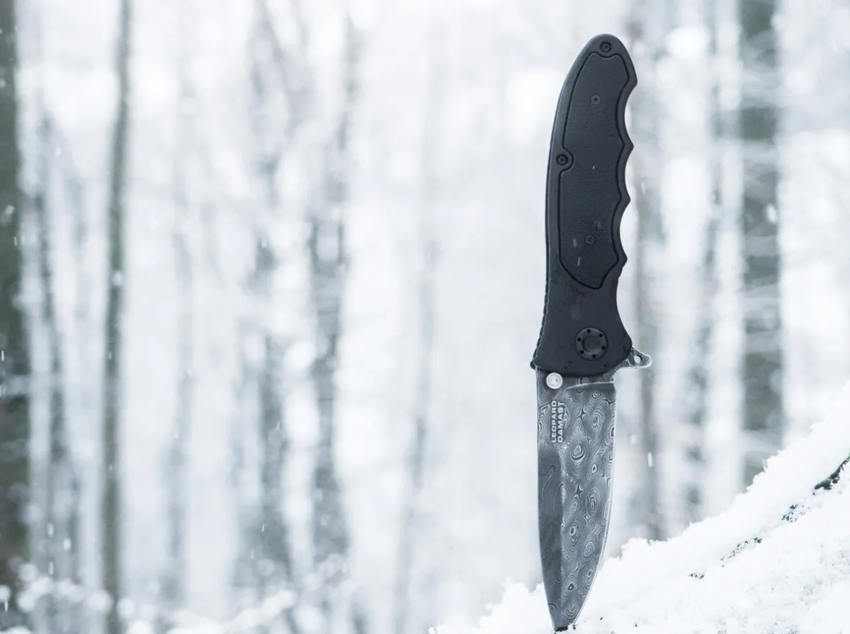 Clearance Böker Manufaktur Solingen Leopard-Damascus Iii All Black