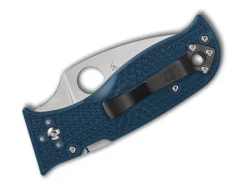 Spyderco Lil' Temperance 3 Lightweight K390 Blue Plainedge