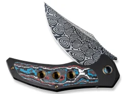 Online WE Knife Magnetron Black Nebula Fat Carbon Damascus