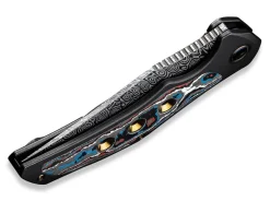 Online WE Knife Magnetron Black Nebula Fat Carbon Damascus