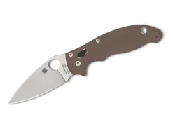 Best Spyderco Manix 2 G10 Brown Cpm 15V Sprint Run Plainedge