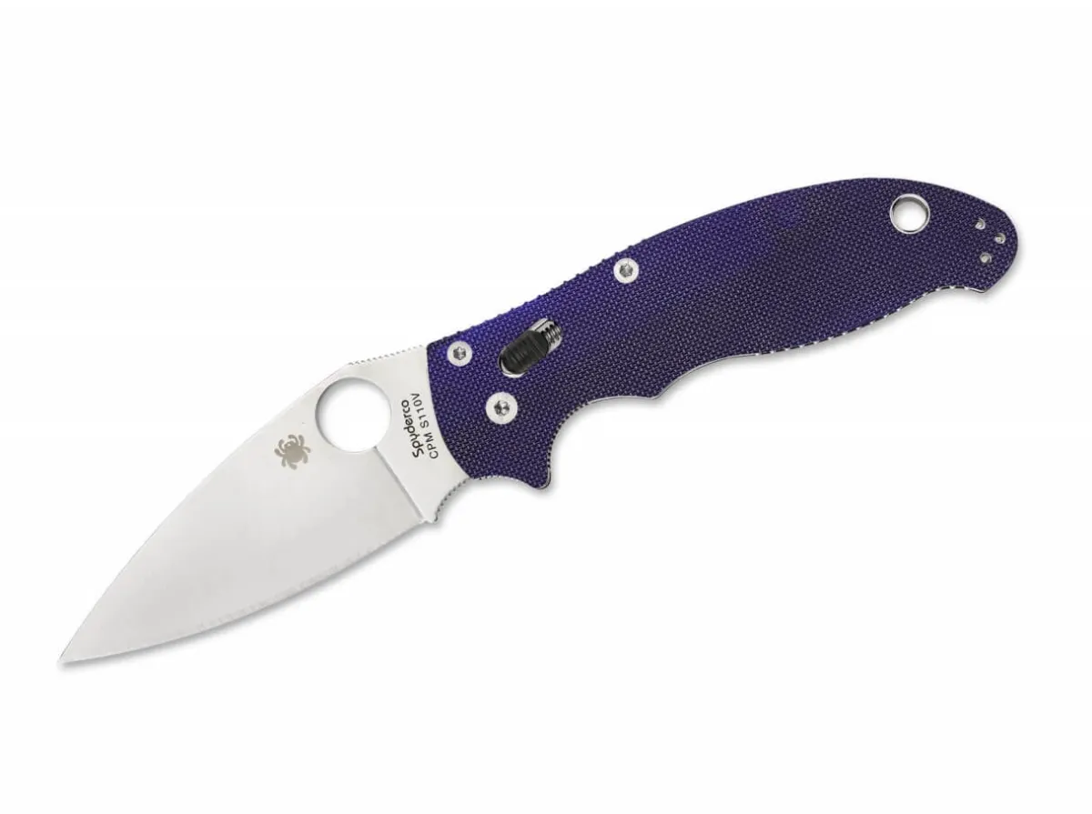 Online Spyderco Manix 2 Plain Dark Blue