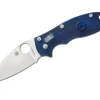 Sale Spyderco Manix 2 Transluscent Handle Blue Plain